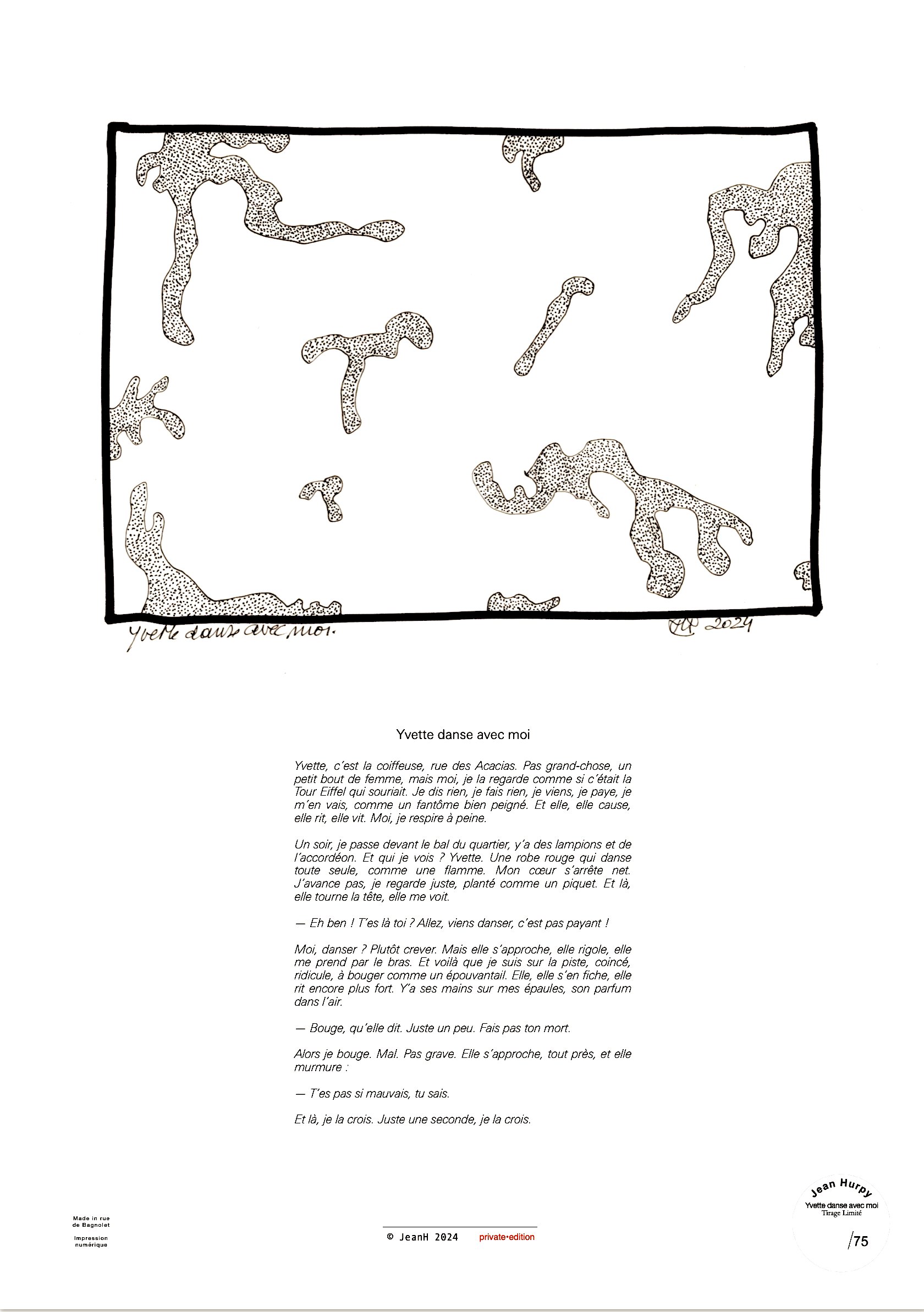 Yvette danse avec moi - tirage